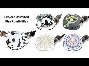 ORSDA Cat Toys Rechargeable, 4in 1 Interactive Cat Toy for Indoor Cats