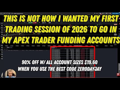 Apex Trader Funding (Not Exactly How I Wanted My First Trading Day of 2026 To Go...)