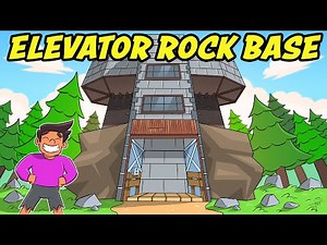 Living in A HIDDEN ELEVATOR ROCK Base in Rust