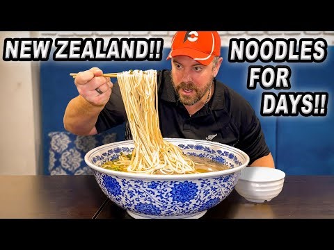 No Kiwi Locals Had Beaten This Giant Chinese Beef Noodles Challenge in Queenstown, New Zealand!!