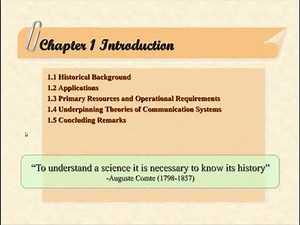 Lecture 01: Introduction to Communication systems