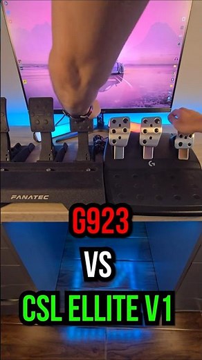G923 vs CSL Elite v1 Battle! Is Fanatec Schooling Logitech? #simracing #logitech #fanatec