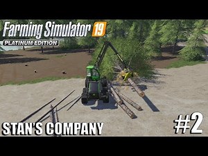 Clearing Trees & Selling Logs| Stan's Company |Geiselsberg|FS19| Farming Simulator 19 | Timelapse #2