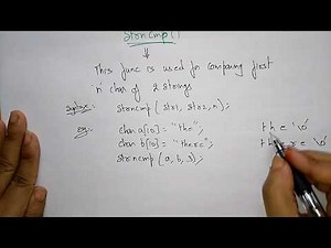 string library functions in c | strncmp | strrev | strstr | Simple Program | C Programming | Lec-56