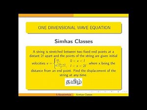 #1D_wave_equation || One Dimensional wave equation with initial velocity - Problem 1