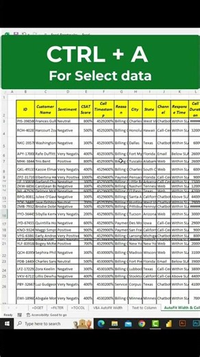 ⚡ Master Excel Autofit Shortcuts Like a Pro! 📊⌨️ #excel #exceltips