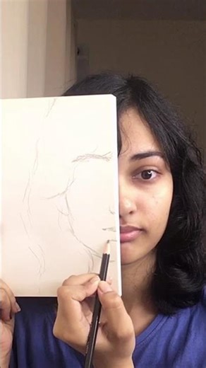 Self portrait challenge!✍️ #selfpotrait #sketching #sketchbook #artist #explorepage