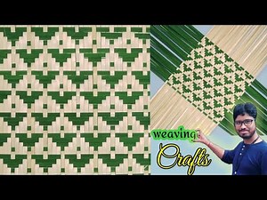 Bamboo mat making technique / Weaving tutorial /quick learn 💯