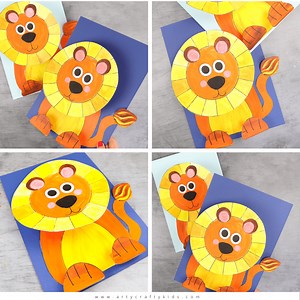 3D Paper Lion Craft