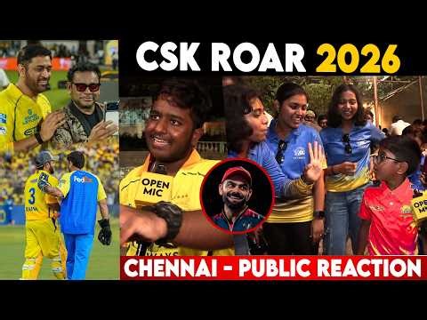CSK Roar 2026 🔥 | MS Dhoni & Suresh Raina Tribute | SK Speech & Fans Reaction | Open Mic Tamil