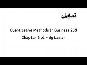 Quantitative Methods In Business 238 Chapter 6-part 1 (Analyzing decisions) | By Lamar
