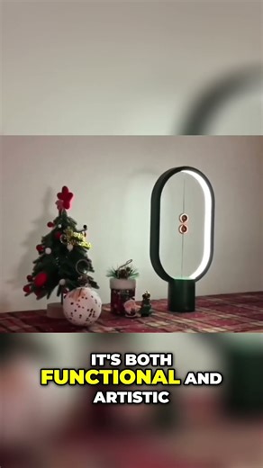 Magnetic Lamp: Wood Balls Control Light! Amazing Design! #shorts