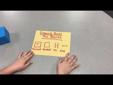 how to draw base ten blocks