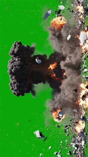 FREE No Copyright Plane Crashing Green Screen Template #chromakey #fireanimation #greenscreen