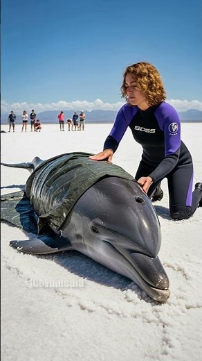Marine Biologist Rescue Dolphin From Getting Stranded! #rescue #animals #wildlife