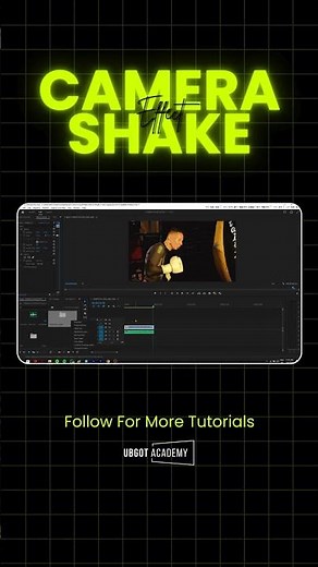 How To Create Camera Shake Effect | Premiere Pro Tutorial | UBGOT Academy