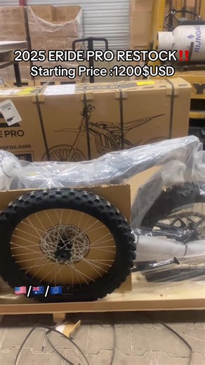 Restock ERIDE PRO SR,3.0… 🔋72v all models ⚙️6000-25.000kw 🔌3 hours (0-100%) 🧾12 months warranty 🌍Worldwide Shipping 💵1200$-1600$USD #eridepro #restock #eridemini #erideprosr #eridepross