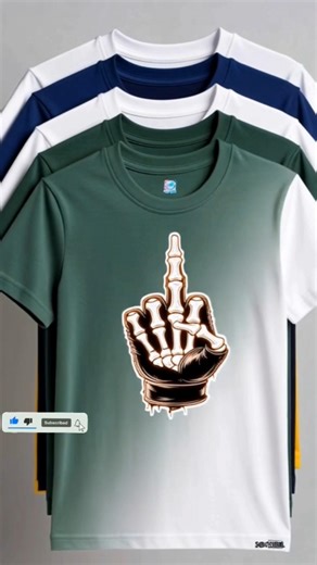 Create a BOLD Skeleton Hand T-Shirt Design (Bangla Tutorial) #SkeletonHand #shortvideo