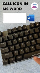 291K views · 2K reactions | Call Icon in MS Word #word #tricks #laptop #pc #computer #tech #windows #viral #reels #shorts | STP Computer Education | Facebook