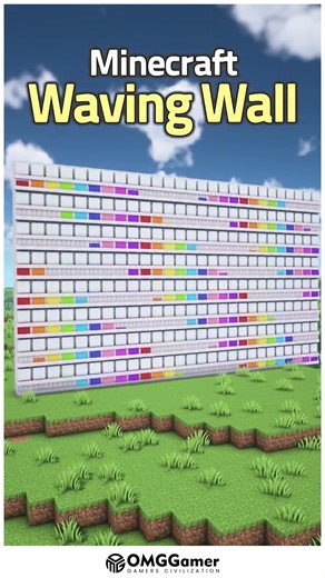 🌟 Cozy Minecraft Waving Wall With Elegant Curves and Detailed Texture 🌲 🌟 🌟✨ Design a visually striking waving wall featuring layered blocks, subtle lighting, and smooth curves. Ideal for houses, gardens, or city builds, this design enhances aesthetics while keeping your Minecraft world creative and visually engaging. 🧱🔥 #MinecraftBuilds #WavyWall #CozyBuilds #CreativeStructures #MinecraftDesign | OMGGamer