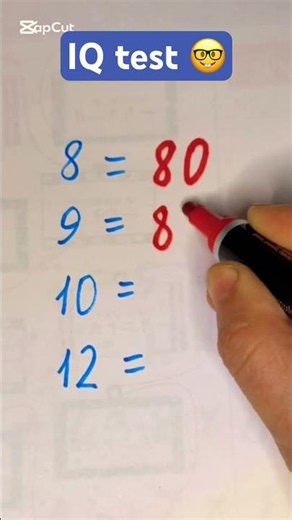 IQ test 🤓 #maths #geniune