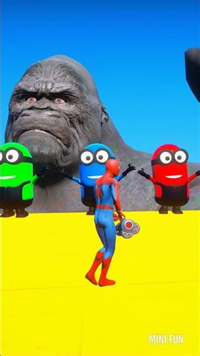 GTA 5 Epic Water Ragdolls Spiderman vs MINIONS Jumps/Fails Ep.747 #shorts