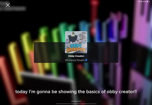 a tutorial on basic things in obby creator, and mostly showing how they work a bit! #obby #obbycreator #roblox #fun #fyp