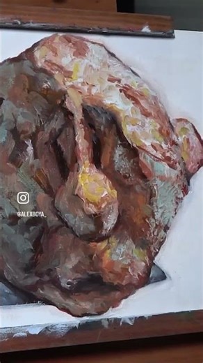 Unboxing Surreal Painting by Stephanie Braithwaite | Art on Turntable