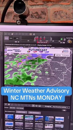 Winter weather advisories in NC mountains on Monday
