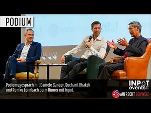 Daniele Ganser und Sucharit Bhakdi bei Remko Leimbach am Dinner mit Input.