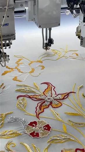 Next-Level Embroidery Design ✨ | Heavy Beads & Sequin Magic pak suit