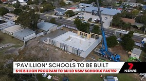New schools in New South Wales will soon be built faster than ever before. New 'pavilion' style facilities will be rolled out across the state allowing schools to be assembled within weeks. The total cost of the program is $15,000,000,000. 7NEWS at 6pm. More local news: 7news.com.au/news/Sydney #PavilionSchools #7NEWS | 7NEWS Sydney