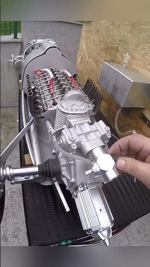 Mini V16 Engine Built from Scratch! 🔧🔥 Auto Union Scale Model in Action