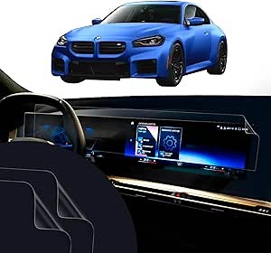 2026 2025 2024 BMW M2 2 Series M2 Coupe, 2 Series Gran Coupe M240i Coupe M240i xDrive Coupe M2CS G87 Screen Protector For Instrument Cluster Infotainment Touchscreen Display 2 Pack Full Screen Coverage Matte Anti Glare Artemis Shields