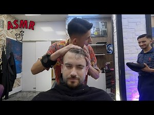 ASMR Turkish Barber: Young Master’s Skills + Relaxing Facial by Apprentice