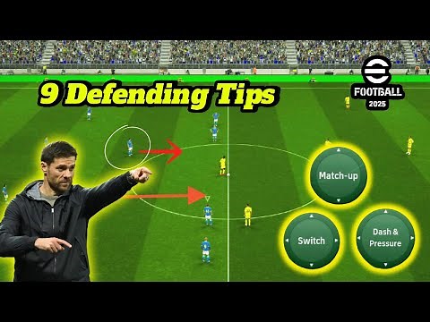 9 Defending Tips & Tricks To Make you Pro!! eFootball 2025 Mobile🎮