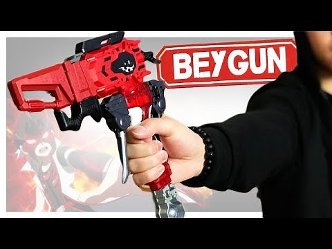 GUN LAUNCHER! Beyblade Burst EPIC Custom Launcher Setup