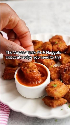 VEGAN NUGGETS 🌱 #veganrecipes #kidfriendlyrecipes