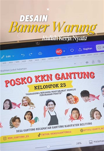 DESAIN BANNER KKN | OPEN JASA DESAIN ✅✅ #banner #canva #kkn #kuliahkerjanyata #desaincanva