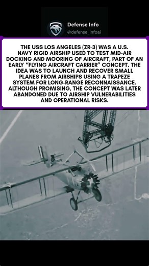 USS Los Angeles mid-air aircraft docking | Early US Navy flying aircraft carrier test