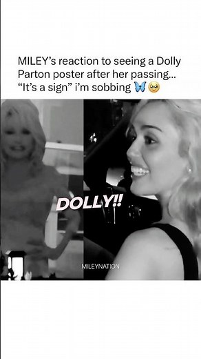 Miley Cyrus Sees Dolly Parton After Her Passing: “It’s a Sign” 🥺🦋 #shorts #mileycyrus #dollyparton