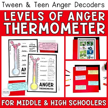 Intensity Levels of Anger Thermometer Activity Anger Management Calm Anger Tools
