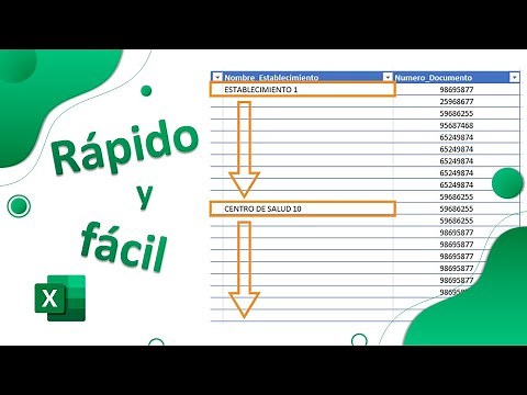 Como rellenar automáticamente celdas vacías con datos de celdas superiores en Excel
