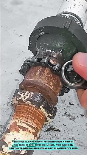 Practical Skills: Making a Pipe Wrench from a Chain and a Wrench #innovationtools
