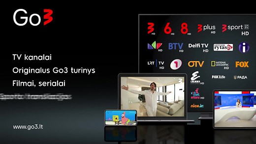 Go3 – televizija, kuri džiaugiasi galėdama lydėti tave kiekviename gyvenimo epizode. ❤️ Originalus Go3 turinys, filmai ir serialai, sporto transliacijos bei TV kanalai, galimybė žiūrėti per skirtingus prietaisus – Go3 kuriame taip, kad tau visada būtų gera kartu su mumis. 📺 #Go3Lietuva | Go3 Lietuva