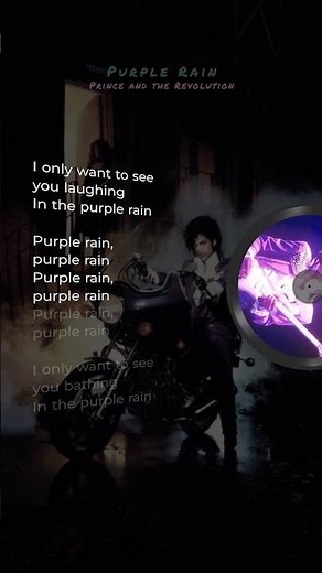 Purple Rain by Prince and the Revolution #lyrics #musiclyrics