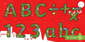 Merry Christmas Display Lettering