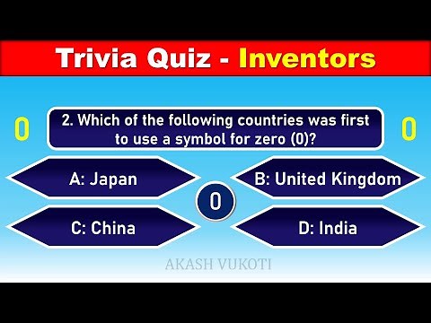 25 General Knowledge Questions with Answers | TRIVIA QUIZ - INVENTORS