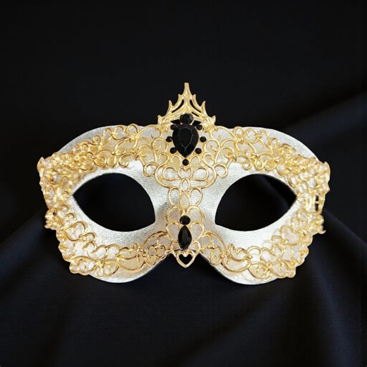 Gold Silver Masquerade Mask, Men's Masquerade Mask, Masquerade Ball Mask, Mardi Gras Mask, Venetian Mask, 2 in 1 Mask - Etsy Australia