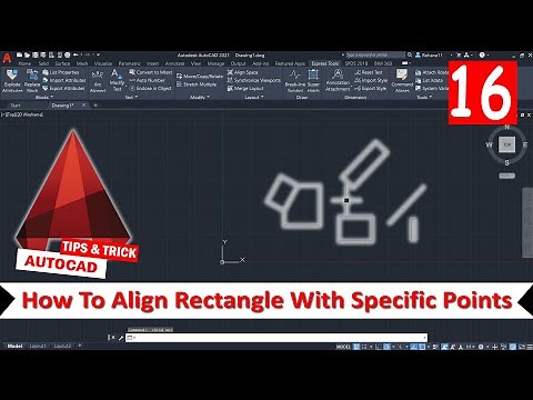 AutoCAD How To Align Rectangle With Specific Points